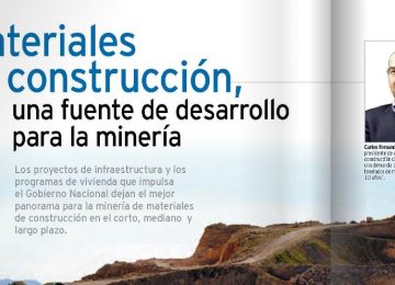 Materiales de Construcción una Fuente de Desarrollo para la Minería