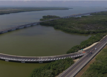 Listo el viaducto más largo de Colombia, en Cartagena