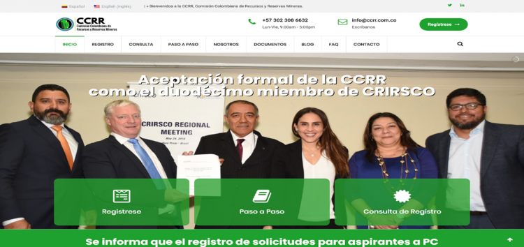 Lanzamiento Oficial de la Página Web de la Comisión Colombiana (CCRR)
