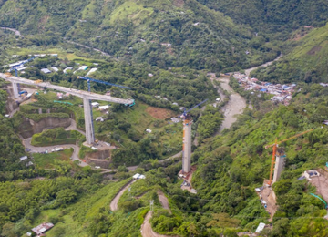 En 80% avanza construcción del puente en el corregimiento Coello – Cocora, uno de los más largos del corredor Girardot – Ibagué – Cajamarca
