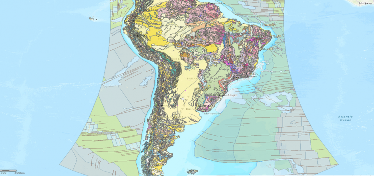 Mapa Geológico de Suramérica