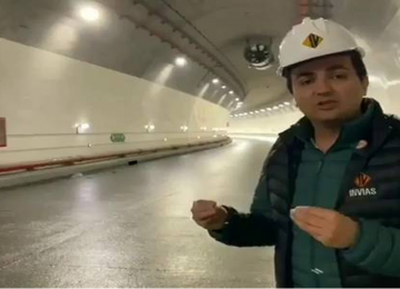 Recta final de la construcción del túnel de la línea: Invías